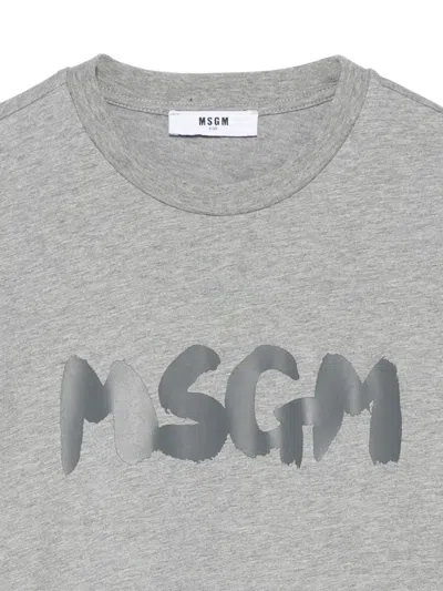 Msgm Logo-print T-shirt In Black
