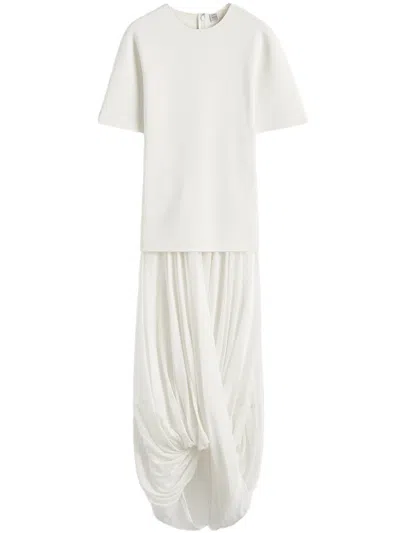 Totême Viscose Blend Cocoon Midi Dress