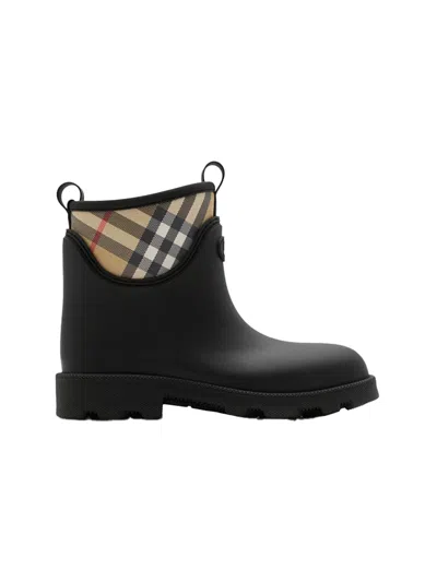 Burberry Women Marsh Stamp Rubber Ankle Boots In Multi