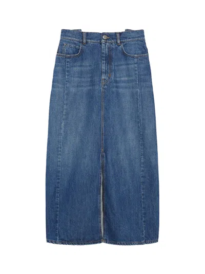 Weekend Max Mara Gelada Denim Midi Skirt