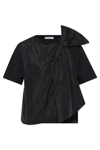 Max Mara Cotton Bow-detail T-shirt