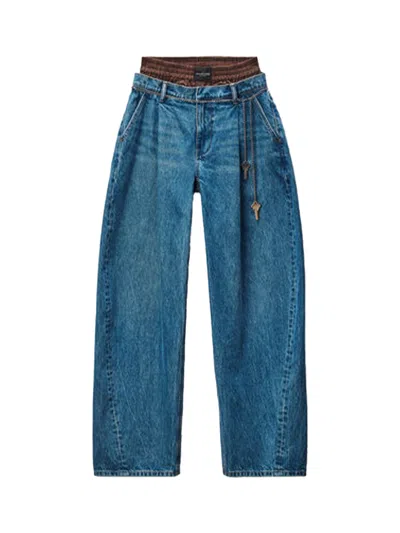 Alexander Wang Ballon Leg Trousers D.blue