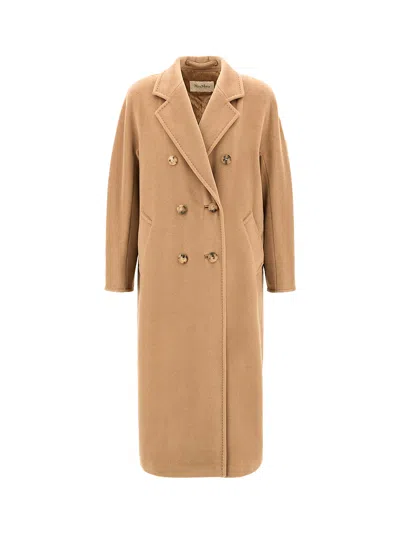 Max Mara Lvr Exclusive Camel Drap Midi Coat