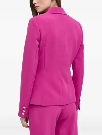 缀饰双排扣西装夹克