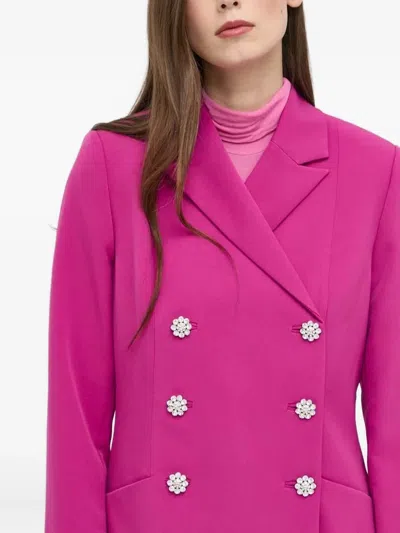 缀饰双排扣西装夹克