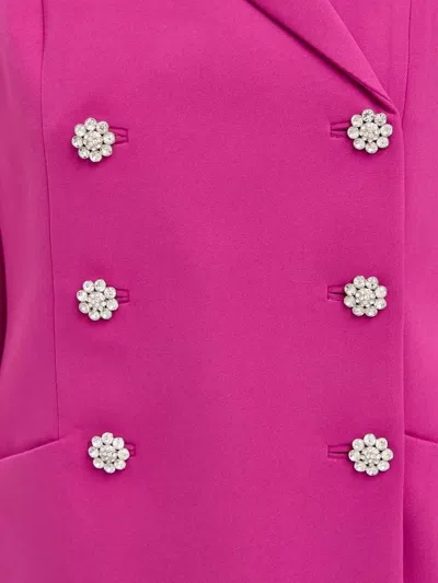 缀饰双排扣西装夹克