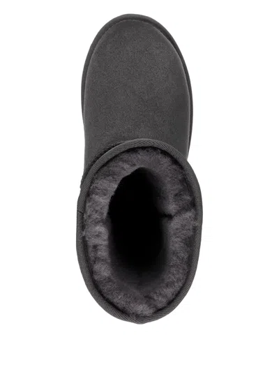 绒面皮套穿式短靴