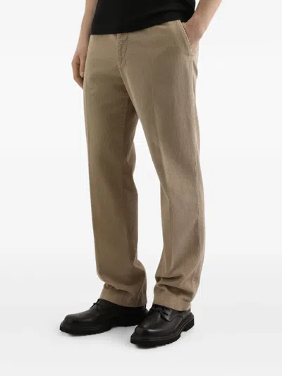 Dolce & Gabbana Trousers With Back Pockets And Belt Loops In Brown