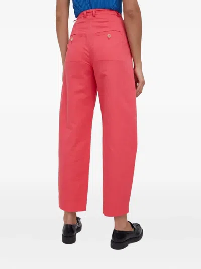 Drykorn Pleated Pocket Trousers In Pink