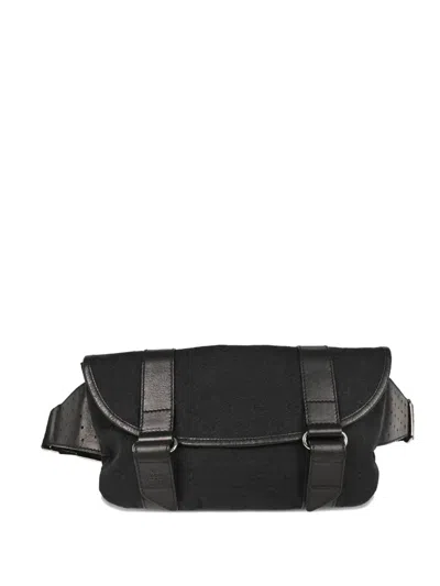 Pre-owned Gucci 1990-2000s Gg Waist Bag In Black