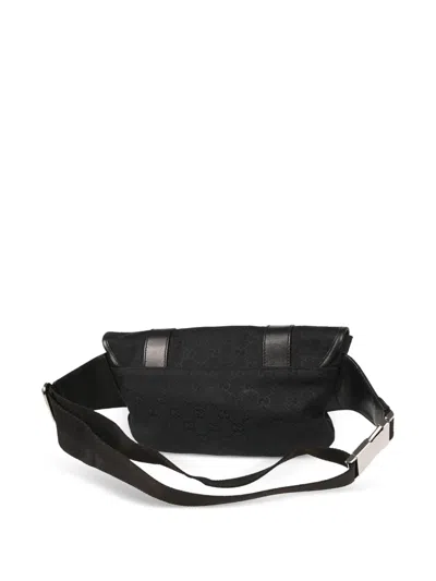 Pre-owned Gucci 1990-2000s Gg Waist Bag In Black