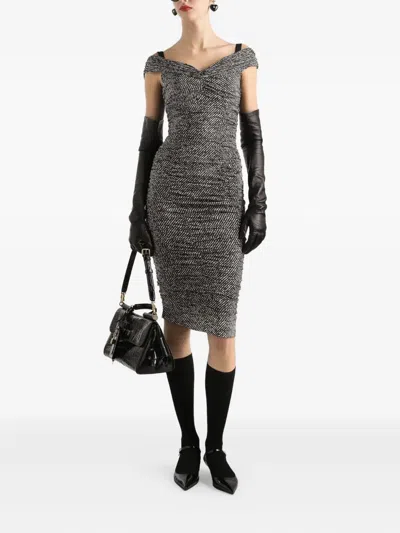 Dolce & Gabbana Dolce&gabbana Women Silk Dress In Black