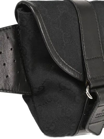 Pre-owned Gucci 1990-2000s Gg Waist Bag In Black