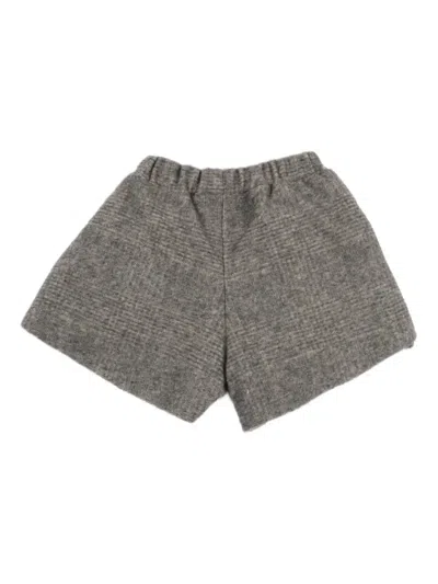 Douuod Check Shorts In Gray