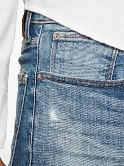 G-star Raw Faded-effect Regular Jeans In Blue