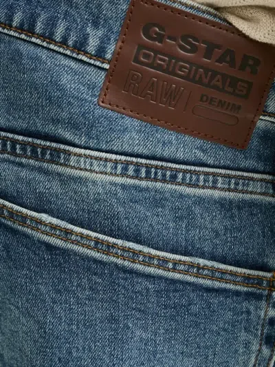 G-star Raw Faded-effect Regular Jeans In Blue