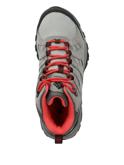 Columbia Mesh-panels Suede Boots In Gray