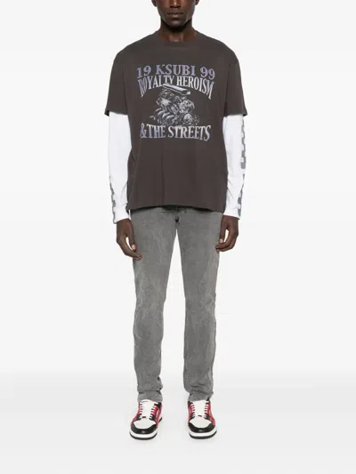 Ksubi Chitch Prodigy Washed Grey Jeans In Gray
