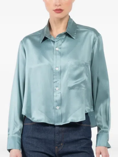 缎面口袋衬衫