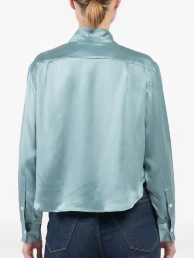 缎面口袋衬衫