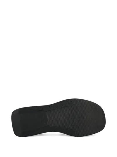 Vagabond Crossover Platform Sandals In Black