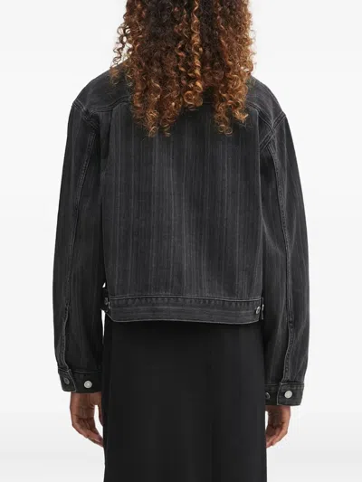 Carhartt Zip-pocket Denim Jacket In Blue