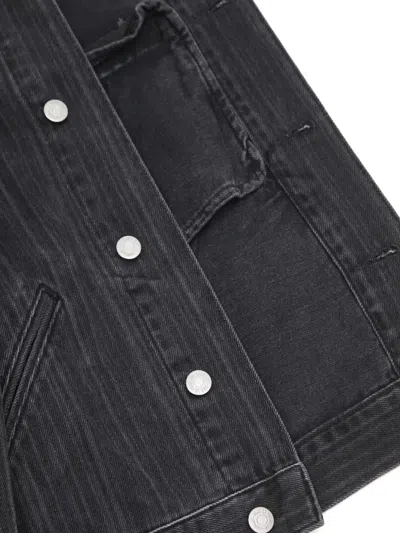 Carhartt Zip-pocket Denim Jacket In Blue