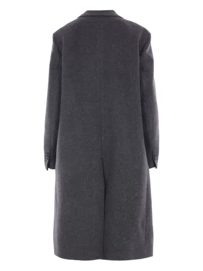 Ann Demeulemeester Viv Notched-lapel Single-breasted Coat In Gray