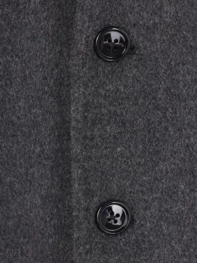 Ann Demeulemeester Viv Notched-lapel Single-breasted Coat In Gray