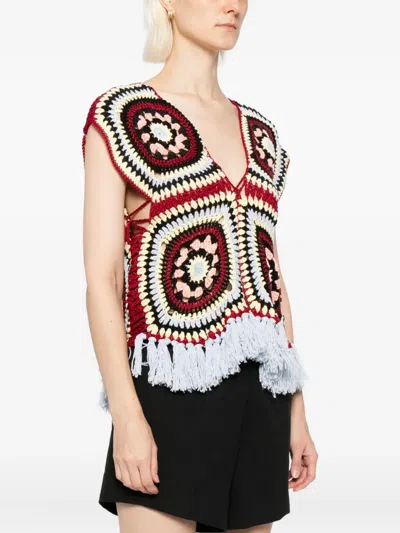 La Doublej Sole Star Top In Multi