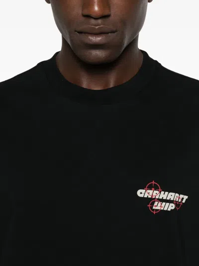 Carhartt Work In Progress Wiptopia Organic Cotton Graphic T-shirt In Black