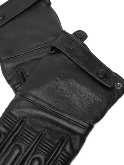 Mm6 Maison Margiela Mm6 X Agnelle Leather Gloves In Black