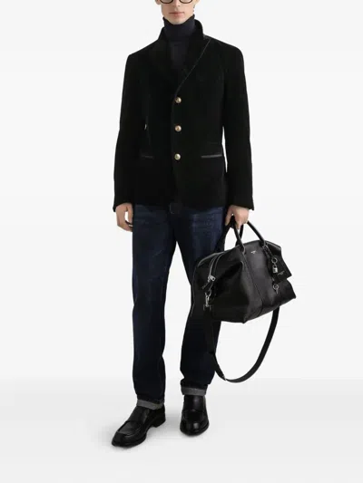 Dolce & Gabbana 5-pocket Jeans With Belt Loops And Contrast Stitching In Black