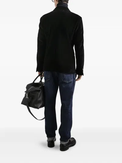 Dolce & Gabbana 5-pocket Jeans With Belt Loops And Contrast Stitching In Black