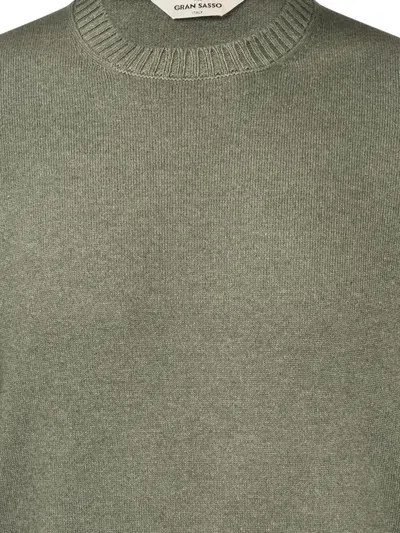 Gran Sasso Crew-neck Wool Sweater In Green