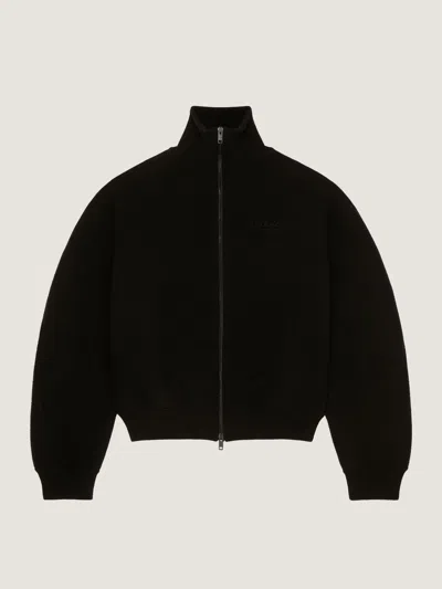 Givenchy Zipped Blouson In Wool With  Stamp Embroidery In Black