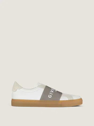 Givenchy Urban Street Sneakers In Leather And Suede With Elastic In Gray