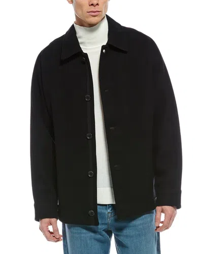 Rag & Bone Henderson Wool-blend Shirt Jacket In Black