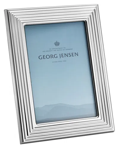 Georg Jensen Hand Polished 4x6 Picture Frame In Silver