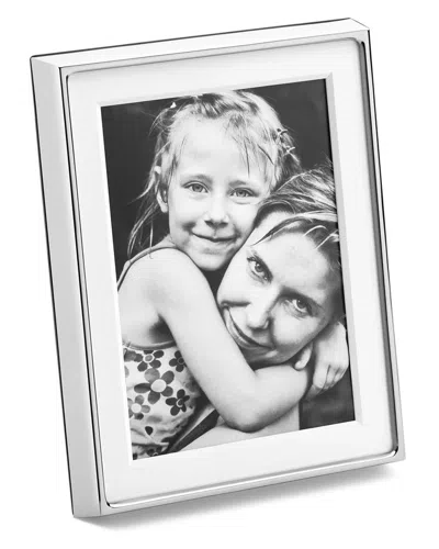 Georg Jensen Hand Polished Deco 5x7 Picture Frame In Silver