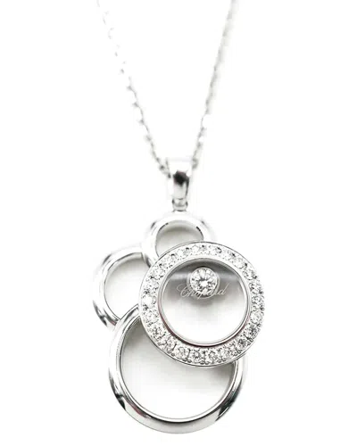 Chopard Happy Diamonds 18k 0.78 Ct. Tw. Diamond Pendant (authentic Pre-loved) In Metallic