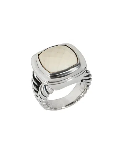 David Yurman Albion Silver Ring (authentic Pre-loved) In Metallic