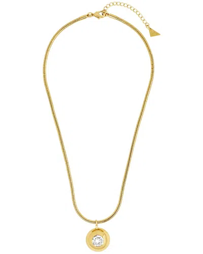 Sterling Forever Cz Zora Dome Pendant Necklace