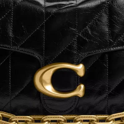 Coach Tabby Quilted Glazed Leather Shoulder Bag In Multi