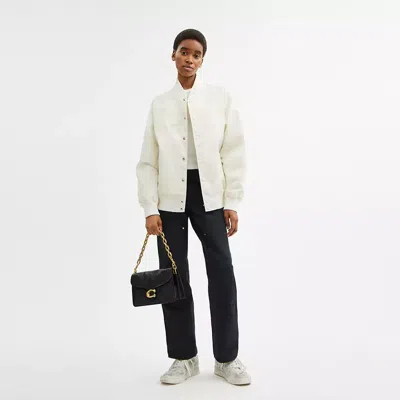 Coach Tabby Quilted Glazed Leather Shoulder Bag In Multi
