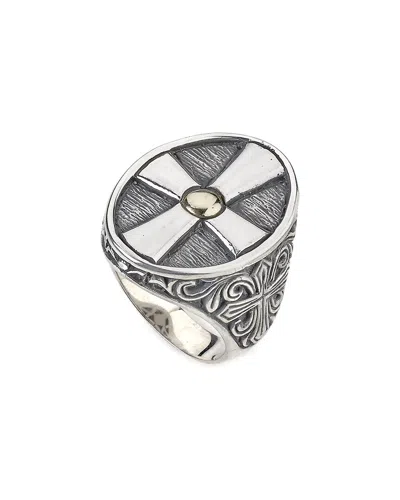 Samuel B. Silver & 18k Ring In Metallic