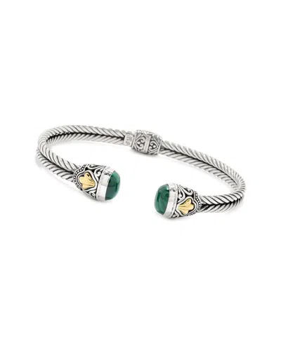 Samuel B. Malachite Bangle In Silver