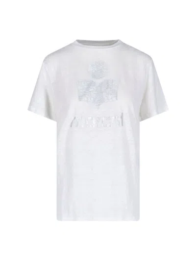 Isabel Marant Étoile Zewel Logo T-shirt In White