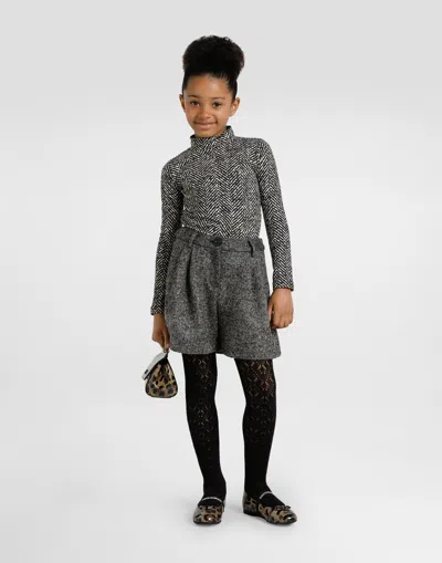 Dolce & Gabbana Printed Polished Calfskin Mini Sicily Bag In Brown