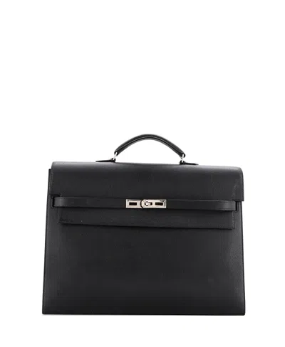 Pre-owned Pre-owned Hermes  Hermes Kelly 36 Handbag Epsom In Black